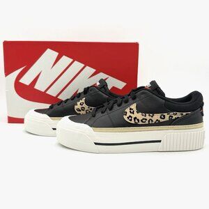 NEW Nike Court Legacy Lift Sneakers Retro Women's Black HF9548-001